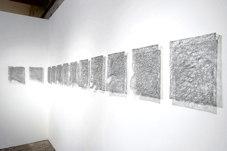 L'étoffe du vent, installation de Nadya Bertaux