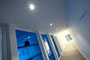 Installations lumineuses dans un immeuble de bureaux